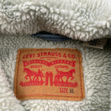 Levis Sherpa Lined Denim Jacket - XL Light Wash Denim