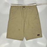 Dickies Carpenter Shorts - 34W 11L Khaki Cotton