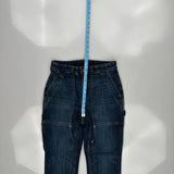 Duluth Carpenter Jeans - 28W UK 8 Dark Wash Denim