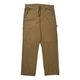 Wrangler Carpenter Trousers - 32W 32L Brown Cotton