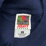 Fruit Of The Loom College T-Shirt - XL Navy Cotton