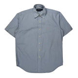 Ralph Lauren Checked Short Sleeve Shirt - Medium Blue Cotton