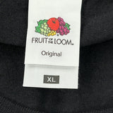 Original Fruit Of The Loom T-Shirt - XL Black Cotton