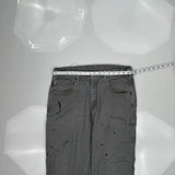 Carhartt Double Knee Carpenter Pants - 34W 32L Gray Cotton