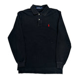 Polo By Ralph Lauren Polo Shirt - Medium Black Cotton
