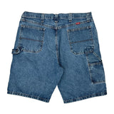 Wrangler Cargo Denim Shorts - 36W 10L Blue Denim