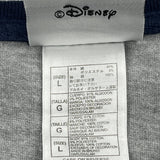 Disney Graphic Long Sleeve T-Shirt - Large Grey Cotton