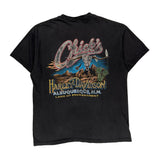 Harley Davidson Graphic T-Shirt - Large Black Cotton