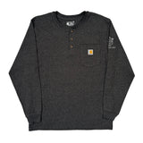Est 2023 Carhartt Long Sleeve T-Shirt - Medium Gray Cotton