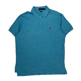 Polo By Ralph Lauren Polo Shirt - 2XL Blue Cotton