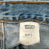 Levis Denim Shorts - 36W 9L Light Wash Cotton