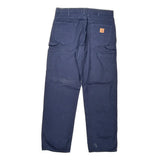 Carhartt Carpenter Trousers - 32W 32L Navy Cotton