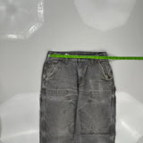 Carhartt Double Knee Carpenter Trousers - 31W 34L Grey Cotton
