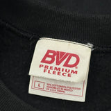 90S Blank Bvd Sweatshirt - Large Black Cotton Blend