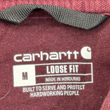 Carhartt Hoodie - Medium Burgundy Cotton