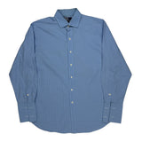 Polo By Ralph Lauren Checked Shirt - Large Blue Cotton