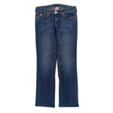 True Religion Contrast Stitch Jeans - 31W US 6 Blue Cotton