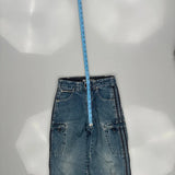 Unbranded Graphic Carpenter Jeans - 25W UK 6 Blue Cotton