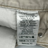 Carhartt Trousers - 36W 29L Beige Cotton