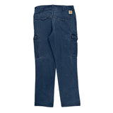 Carhartt Carpenter Trousers - 32W 32L Blue Cotton