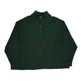 Polo By Ralph Lauren Tall 1/4 Zip - 2XL Green Cotton