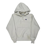 Vintage Reverse Weave Champion Hoodie - Medium White Cotton