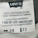 Levis Jeans - 34W 31L Green Cotton