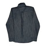 Carhartt Slim Patterned Shirt - Large Blue Cotton