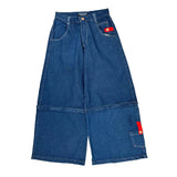 Menace Wide Leg Jeans - 27W US 4 Blue Denim