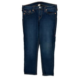 True Religion Contrast Stitch Jeans - 32W 28L Dark Wash Cotton