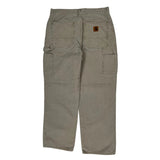 Carhartt Carpenter Trousers - 30W 30L Grey Cotton