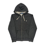 Polo By Ralph Lauren Hoodie - Large Gray Cotton Blend