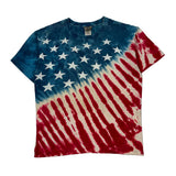 Liquid Blue Tie-Dye T-Shirt - Large Multicoloured Cotton
