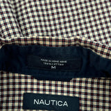 Nautica Checked Shirt - Medium Brown Cotton