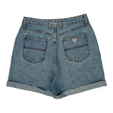 Guess Denim Shorts - 32W UK 12 Blue Cotton