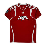 Age 13-14 Adidas Vista Soccer Club Jersey - Large Red Polyester
