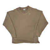 Gym Shark Sweatshirt - Small Beige Cotton