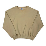 Russell Athletic Sweatshirt - XL Beige Cotton