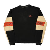 An American Legend Harley Davidson Spellout Long Sleeve T-Shirt - Small Beige Cotton