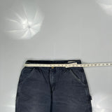 Carhartt Carpenter Trousers - 32W 30L Grey Cotton
