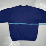 Russell Athletic Spellout Sweatshirt - Large Blue Cotton