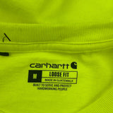 Carhartt T-Shirt - Medium Yellow Cotton
