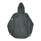 Adidas Windbreaker - Large Gray Polyester