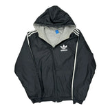 Adidas Windbreaker - Small Black Polyester