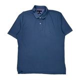 Tommy Hilfiger Polo Shirt - XL Blue Cotton