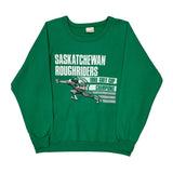 1989 Saskatchewan Roughriders Penmans Football Sweatshirt - XL Green Cotton