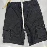 Levis Cargo Shorts - 36W 11L Black Cotton