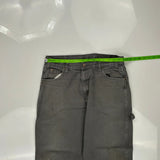 Dickies Carpenter Trousers - 32W 28L Grey Cotton