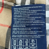 Burberry Checked Trench Coat - Large Beige Cotton