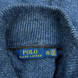 Polo By Ralph Lauren 1/4 Zip - 2XL Blue Wool